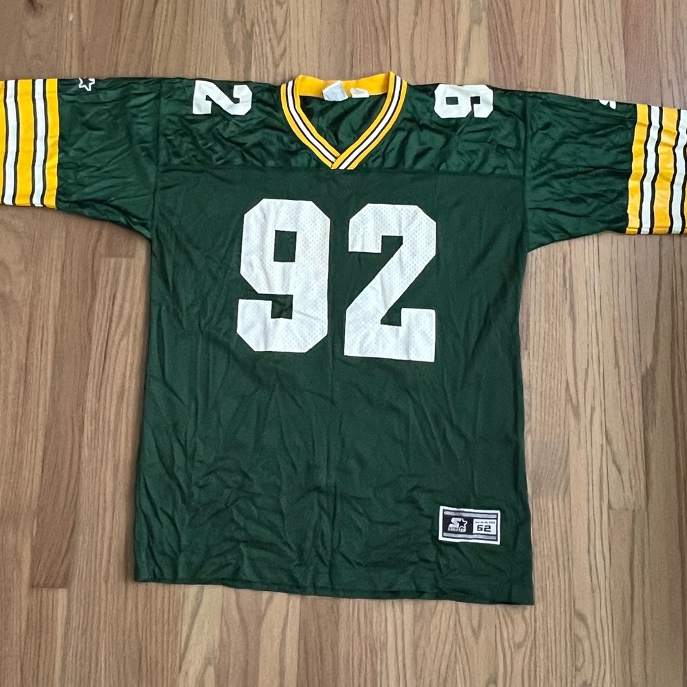 Vintage Green Bay Packers Reggie White #92 Jersey Starter Authentic Apparel Sz52